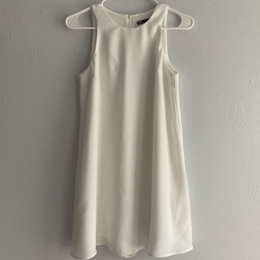 Zara White Romper Dress (S)